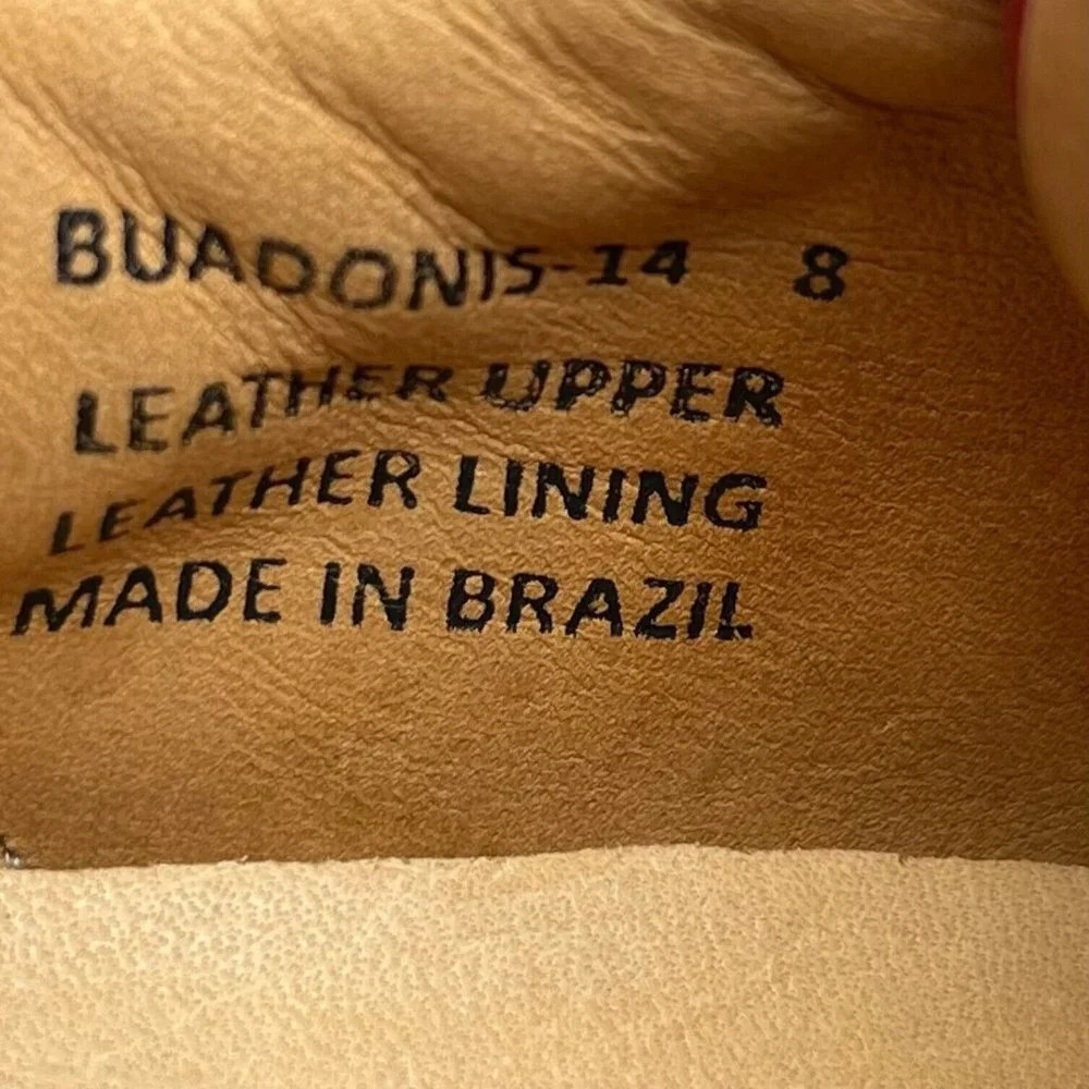 Brothers United Red Leather Sneakers - Picture 12 of 12